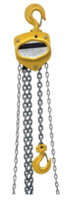 Wyciągarka łańcuchowa (udźwig: 1000 kg, wysokość podnoszenia: 3 m) + do wyboru: Wóżek do podwieszania i przesuwania wyciągarek po dwuteowniku (udźwig: 1 T, szerokość profilu: 58-220 mm, wysokość manewrowa łańcucha: 3m) 33982474