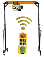 Suwnica bramowa z wciągarką bezprzewodową i wózkiem – 1000 kg, 2300 mm, 2500–3600 mm 82214