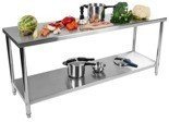 Stół roboczy ze stali nierdzewnej bez kantu Royal Catering (wymiary: 200 x 60 x 85 cm) 4564349