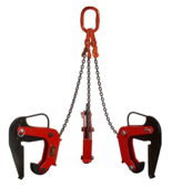 IMPROWEGLE Zawiesie łańcuchowe 3-cięgnowe zakończone uchwytami do podnoszenia kręgów betonowych (udźwig: 2,1 T, zakres chwytania: 40-120 mm) 3398555