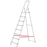 Drabina domowa aluminiowa jednostronna 8 stopniowa (wysokość robocza: 3,60m) 99674636