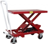 Wózek platformowy nożycowy (udźwig: 250 kg, wymiary platformy: 830x500 mm, wysokość podnoszenia min/max: 330-910 mm) 03028217
