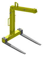 IMPROWEGLE Zawiesie widłowe + łącznik do rotatora 2,5 t (udźwig: 2 T, długość wideł: 980 mm) 33977117