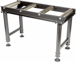 Stojak wsporczy z 4 wałkami (udźwig: 400 kg, długość stołu: 990mm, wysokość: 580-1030 mm) 55872187