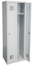Szafa szafka metalowa ubraniowa socjalna, kolor: RAL7035 (jasnoszary) (wymiary: 1800x600x500 mm) 09276450