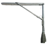 Żuraw ze stopą i wciągarką ręczną z liną (udźwig: 500 kg, wysokość podnoszenia: 3000mm) 53382089