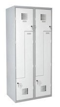 GOREK Metalowa szafa ubraniowa, kolor: RAL7035 (jasnoszary) (wymiary: 1800x600x500 mm) 09276672