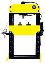 Prasa hydrauliczna, pneumatyka, ruchomy tłok, regulowany stół (siła nacisku: 100 T) 80158878