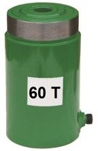 Siłownik przelotowy z samoczynnym powrotem (wysokość podnoszenia min/max: 284-384mm, udźwig: 60T) 62754010