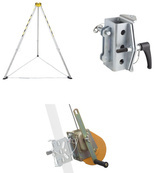 Lekki aluminiowy statyw bezpieczeństwa (udźwig: 500 kg, wysokość: 209 cm) + do wyboru: korby, uchwyt 23981054