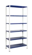 Regał metalowy z osłonami bocznymi i osłoną tylną, 5-półkowy (wymiary: 2000x955x425 mm) 16083235