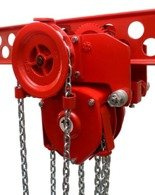 Wyciągarka łańcuchowa przejezdna - z atestem ATEX (udźwig: 5,0 T, wysokość podnoszenia: 3m, zakres toru jeznego: 106-170 mm) 9588160