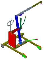 Żuraw hydrauliczny obrotowy ręczny (udźwig: od 300 do 500kg) 58742359