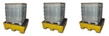 Arengo Paleta wanna wychwytowa, wysokoprofilowa, składowanie 4 beczki 200L lub pojemnik IBC/KTC, 510l (wymiary: 1320x1320x430 mm) 09880955 - 3 sztuki taniej