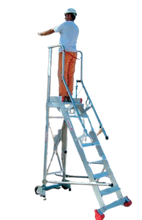 Drabina magazynowa 5 stopniowa FARAONE (wysokość robocza: 3,28m) 99675065