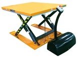 Elektryczny stół warsztatowy podnośny niskoprofilowy nożycowy (udźwig: 1000kg, wymiary platformy: 1450x1140 mm, wysokość podnoszenia min/max: 85-860 mm) 80166761