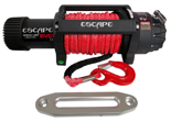 Wyciągarka Escape EVO 12500 lbs [5670 kg] IP68 z liną syntetyczną 12V (lina: 10 mm czerwona dyneema 25m 10400kg +hak) 81877749